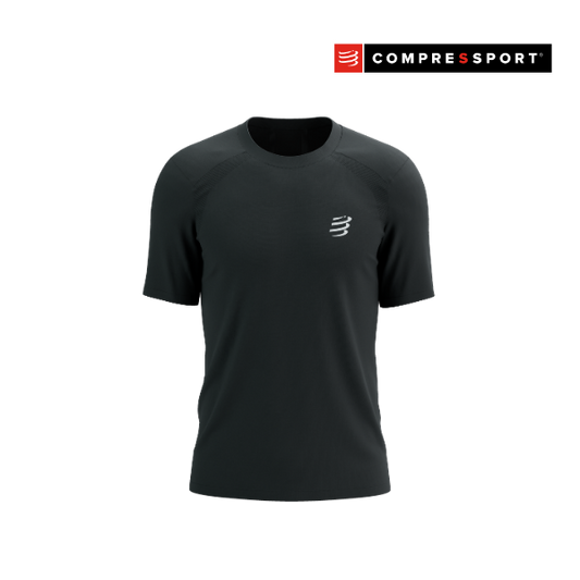 Áo chạy Bộ Nam Compressport Performance SS Tshirt - Đen (Black)