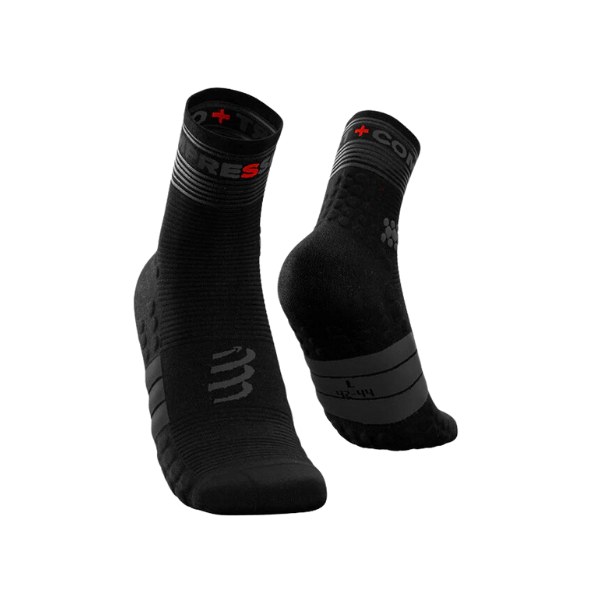 Compressport Unisex's Pro Racing Socks Run High Flash - Black