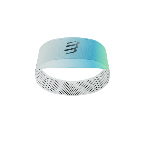 Mũ Chạy Bộ Compressport Pro Racing Visor - Star White/Blue Green