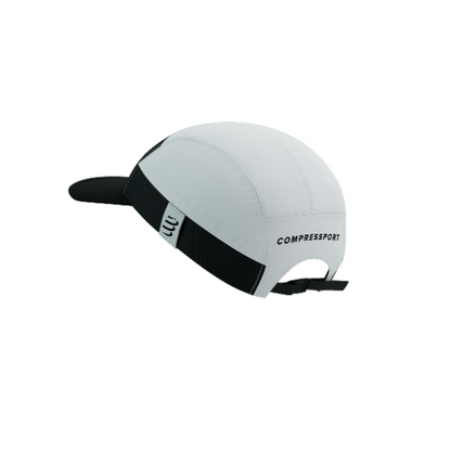 Mũ Compressport 5 Panel Light Cap 2025 - Trắng/Đen (White/Black)