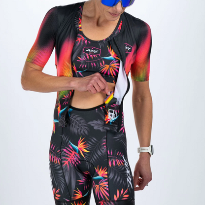 Đồ ba môn Nữ Zoot Ltd Tri Aero Fz Racesuit - Tropical Magic