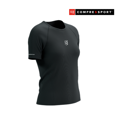 Áo Chạy Trail Nữ Compressport Trail Racing SS Tshirt - Đen (Black)
