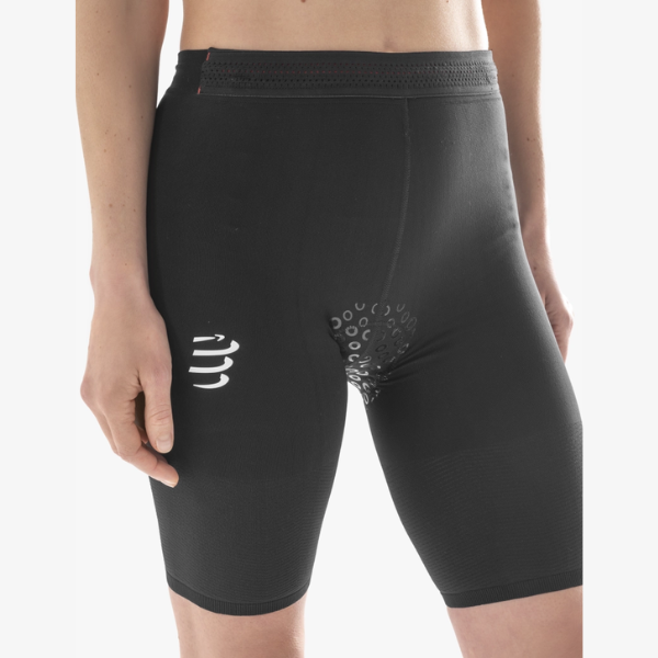 Quần ba môn Nữ Compressport Tri Under Control Short - Đen (Black)
