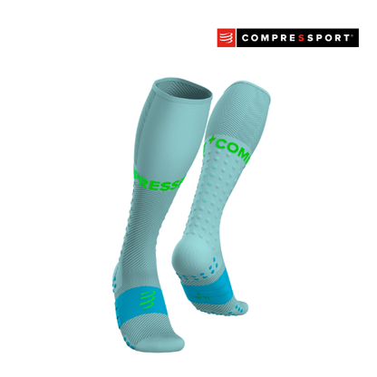 Tất Chạy Bộ Compressport Unisex's Full Socks Run - Ether/Norse Blue