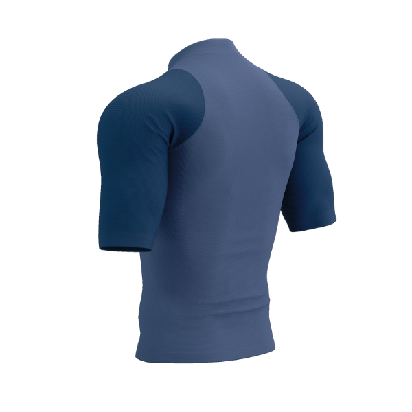 Áo chạy Trail Nam Compressport Trail Racing Postural SS Top - Xanh (Indigo/Blues)