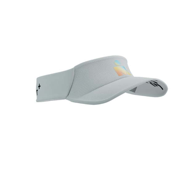 Mũ chạy bộ Compressport Visor Ultralight IRONMAN - White Sunrise