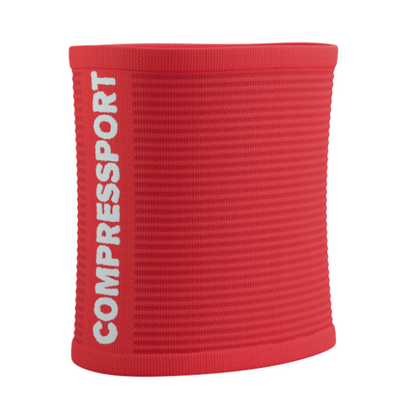 Băng bảo vệ cổ tay Compressport Unisex's Sweatbands 3D.Dots - Đỏ (Fluo Red)