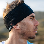 Băng đô thể thao Compressport Unisex's Headband On/Off Uniq Size - Black/White