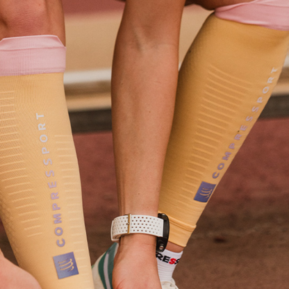 Băng bảo vệ bắp chân Compressport Calf Sleeves R2 3.0 - Cam/Hồng (Impala/Roseate)