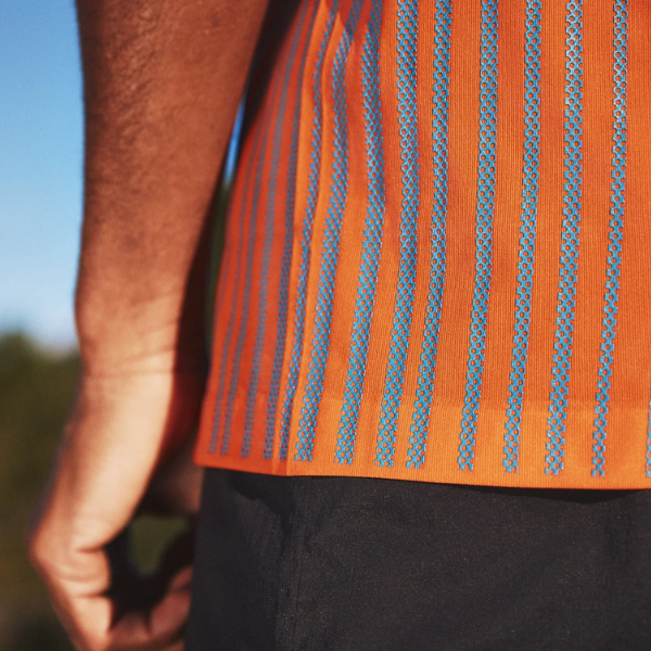 Áo chạy bộ Nam Compressport Performance SS Tshirt M - Cam (Orangeade/Fjord)