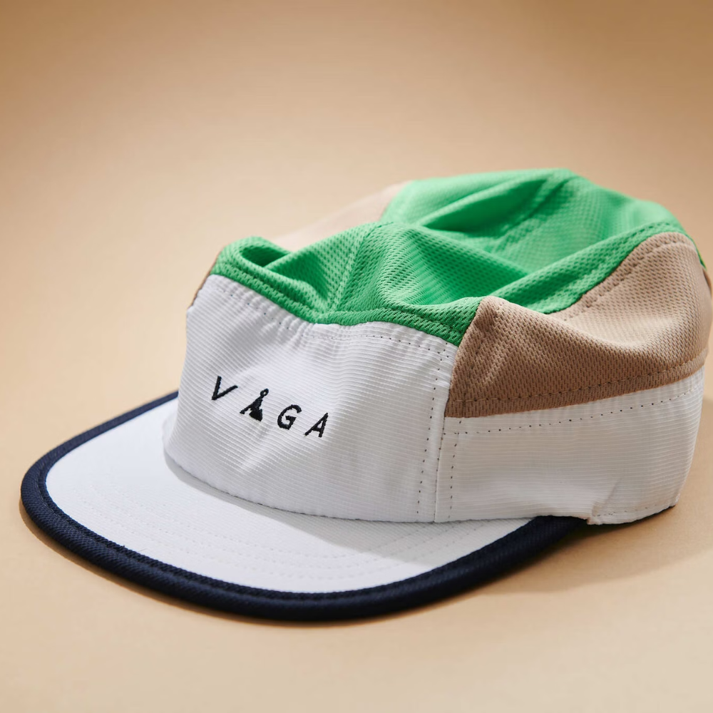 Nón VAGA - Club Cap - White/Camel/Lime Green/Navy Blue