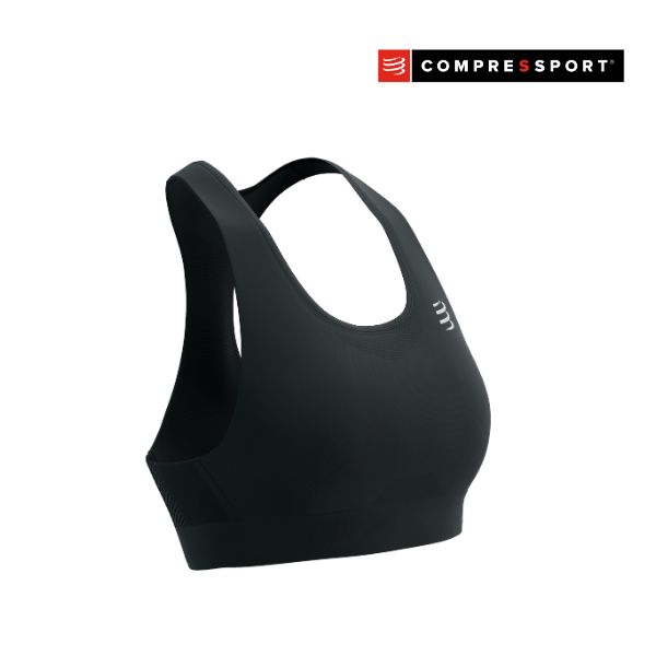 Áo Bra chạy bộ Nữ Compressport Feelfree Seamless Bra - Đen (Black)