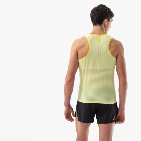 Áo chạy bộ Nam Compressport Pro Racing Singlet - Vàng (Light Yellow)