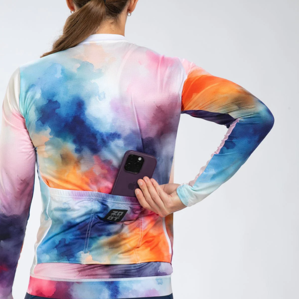 Áo đạp xe Nữ Zoot Women's Elite Cycle LS Aero Jersey - Chromoflow