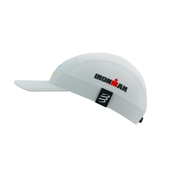 Mũ Compressport 5 Panel Light Cap IRONMAN - White Sunrise