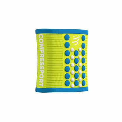 Băng bảo vệ cổ tay Compressport Unisex's Sweatbands 3D.Dots - Vàng (Primero)