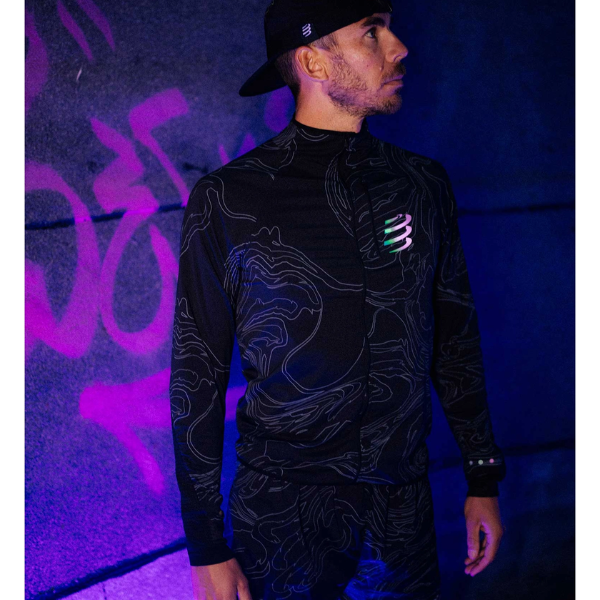 Quần Chạy Bộ Nam Compressport Performance Short - Black/Aurora