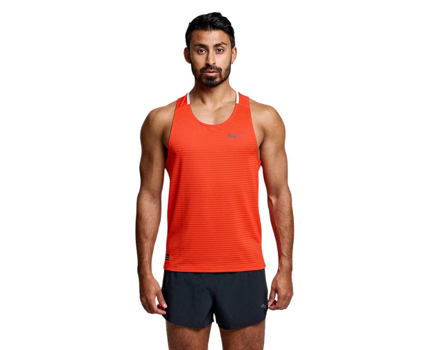 Áo chạy bộ Nam Saucony Kinvara Tank Đỏ (Infrared)