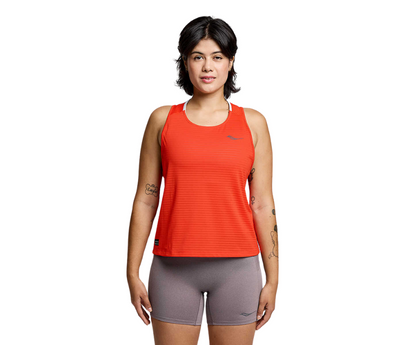 Áo chạy bộ Nữ Saucony Kinvara Tank - Cam (Infrared)