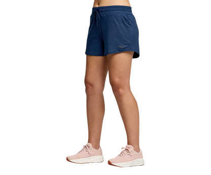 Quần chạy bộ Nữ Saucony Triumph 3" Short - Xanh Navy (Navy Heather)