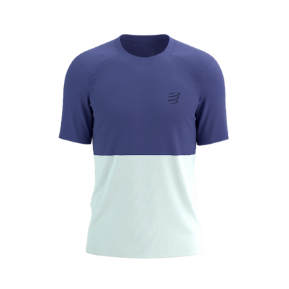 Áo chạy Bộ Nam Compressport Performance SS Tshirt - Xanh Orient Blue