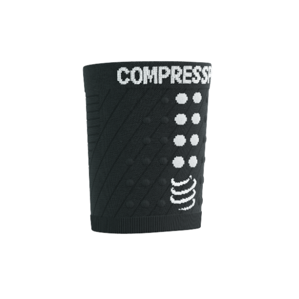 Băng bảo vệ cổ tay Compressport Unisex's Sweatbands 3D.Dots - Đen (Black)