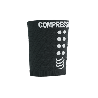 Băng bảo vệ cổ tay Compressport Unisex's Sweatbands 3D.Dots - Đen (Black)