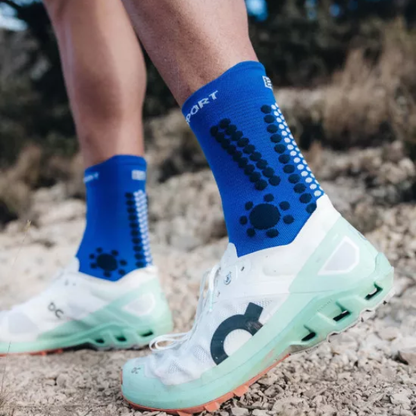 Tất chạy Trail Compressport Unisex's Pro Racing Socks v4.0 Trail - Xanh (Dazz Blue/Blues)
