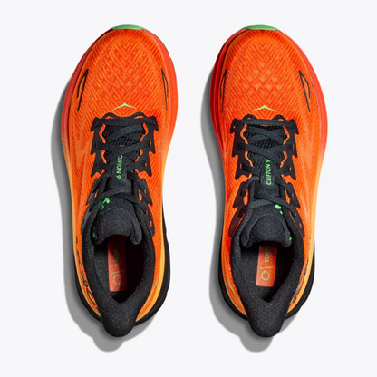 Giày chạy bộ Nam HOKA Clifton 9 - Cam (Flame/Vibrant Orange)