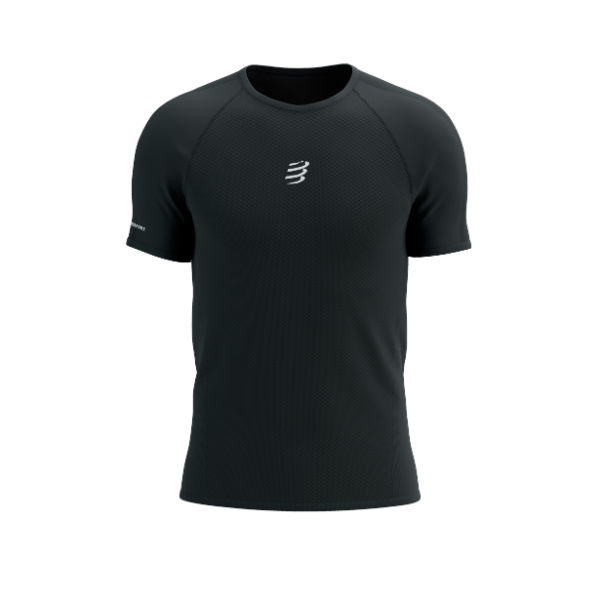Áo Chạy Trail Nam Compressport Trail Racing SS Tshirt - Đen (Black)