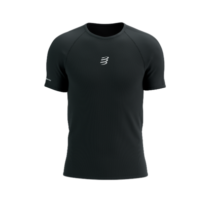 Áo Chạy Trail Nam Compressport Trail Racing SS Tshirt - Đen (Black)