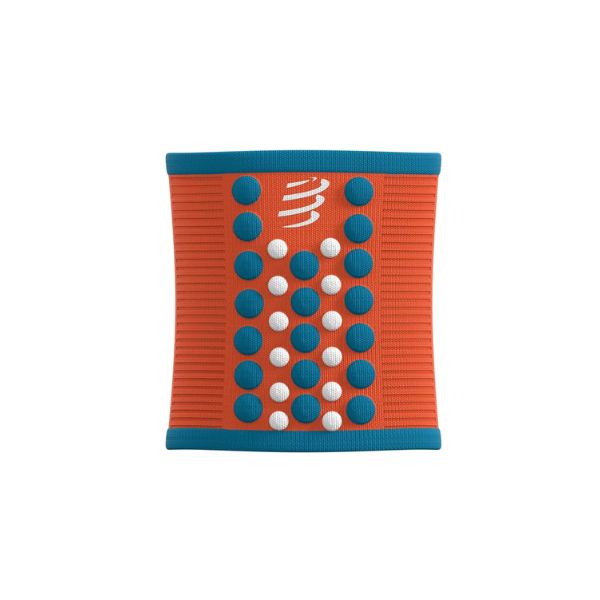 Băng bảo vệ cổ tay Compressport Unisex's Sweatbands 3D.Dots - Cam (Orangeade/Fjord Blue)