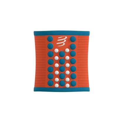 Băng bảo vệ cổ tay Compressport Unisex's Sweatbands 3D.Dots - Cam (Orangeade/Fjord Blue)