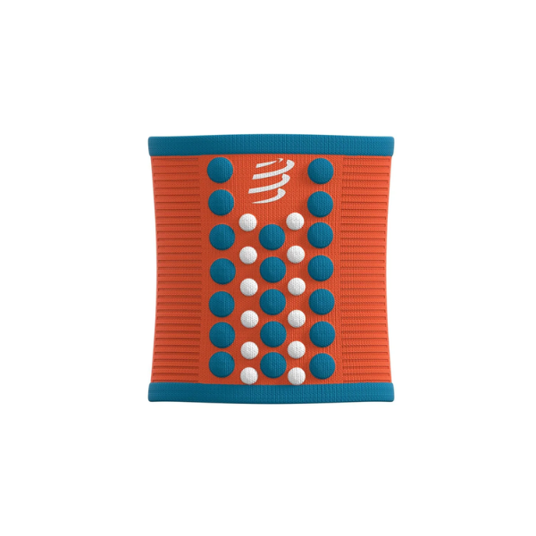 Compressport Unisex's Sweatbands 3D.Dots Uniq Size - Orangeade/Fjord Blue