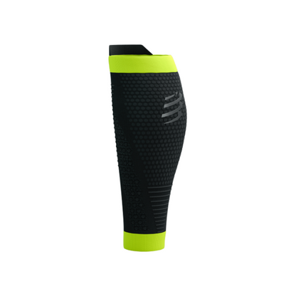 Băng bảo vệ bắp chân Compressport Calf Sleeves R2 3.0 Flash - Đen (Black/Fluo Yellow)