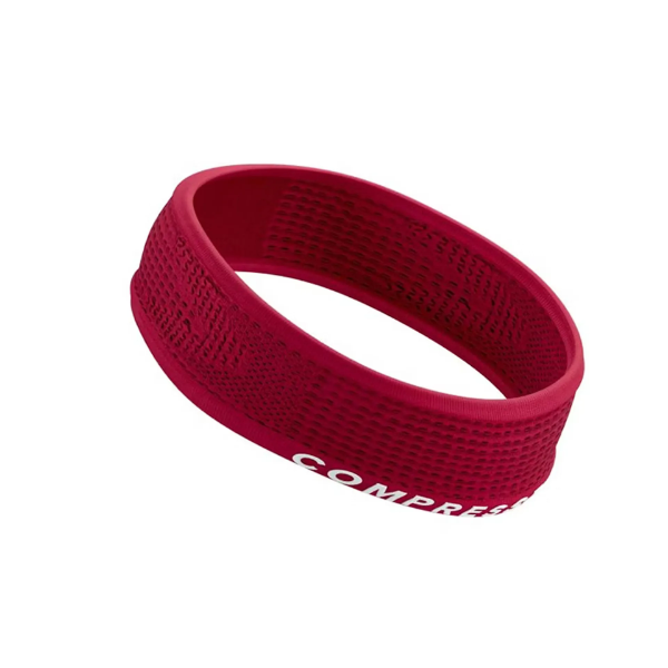 Compressport Unisex's Thin Headband On/Off Uniq Size - Persian Red