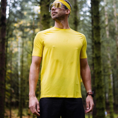 Áo Chạy Trail Nam Compressport Trail Racing SS Tshirt - Vàng (Ceylon Yellow)