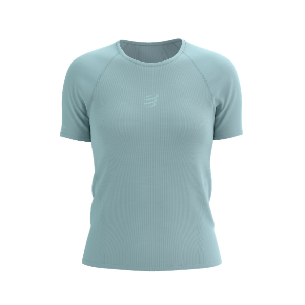 Áo Chạy Trail Nữ Compressport Trail Racing SS Tshirt - Xanh Ether