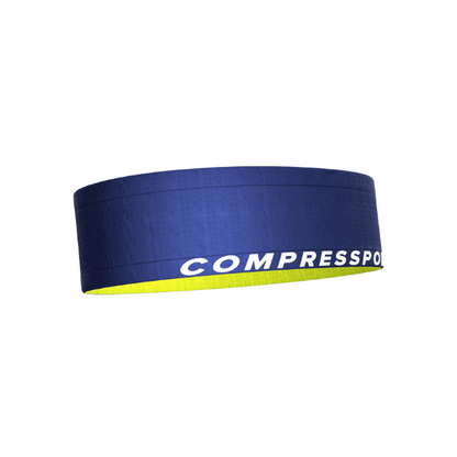 Đai chạy bộ Compressport Unisex's Free Belt - Sodalite/Lime