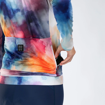 Áo đạp xe Nữ Zoot Women's Elite Cycle LS Aero Jersey - Chromoflow