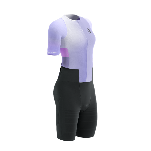 Đồ Ba Môn Nữ Compressport Stream SS Trisuit - Lavender/Begonia