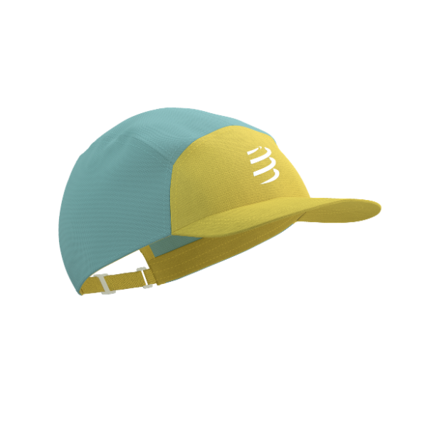 Mũ Chạy Bộ Compressport 5 Panel Light Cap - Vàng Lemon/Ether