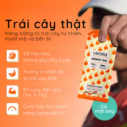 Gel năng lượng Lecka Energy Gel - Vị Tắc Mật Ong