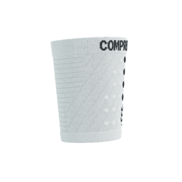 Băng bảo vệ cổ tay Compressport Unisex's Sweatbands 3D.Dots - Trắng (White)
