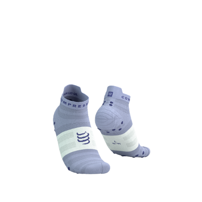 Tất chạy bộ Compressport Pro Racing Socks v4.0 Ultralight - Tím Lavender/White