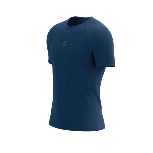 Áo chạy Trail Nam Compressport Trail Racing SS Tshirt - Xanh (Blues)