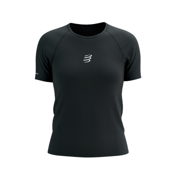 Áo Chạy Trail Nữ Compressport Trail Racing SS Tshirt - Đen (Black)