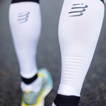 Băng bảo vệ bắp chân Compressport Calf Sleeves R2 3.0 - Trắng (White/Black)