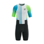 Đồ Ba Môn Nam Compressport Stream SS Trisuit - Trắng/Xanh (White/Blue Green)
