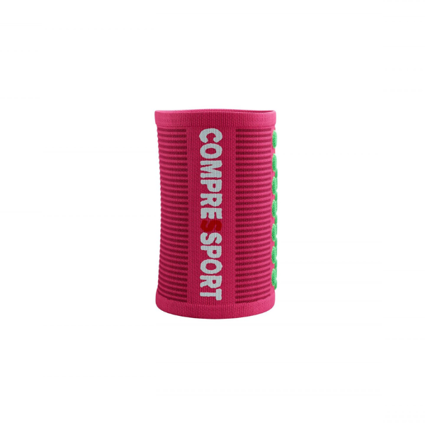 Compressport Unisex's Sweatbands 3D.Dots - Hot Pink/Summer Green